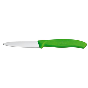 Nóż do jarzyn, gładki, 8 cm, zielony | VICTORINOX, Swiss Classic, 6.7606.L114