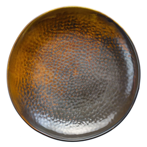 Talerz głęboki z brązowej porcelany o średnicy 26 cm | VERLO, Fire