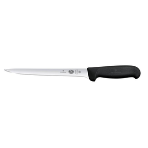 Nóż do filetowania, wąskie ostrze, 20 cm, czarny | VICTORINOX, Fibrox, 5.3763.20