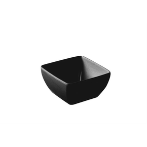 Kwadratowa miska z melaminy czarna 190x190 mm | HENDI, 566206