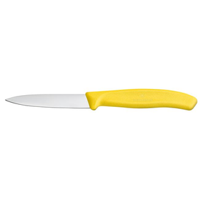Nóż do jarzyn, gładki, 8 cm, żółty | VICTORINOX, Swiss Classic, 6.7606.L118