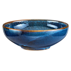 Niebieski miska z porcelany o średnicy 18 cm | VERLO, Deep Blue