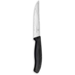 Nóż do pizzy, ząbkowany, ostry czubek, czarny | VICTORINOX, Swiss Classic, 6.7933.12B
