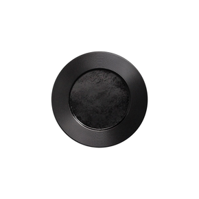 Talerz płaski - Edge 22 cm, czarna porcelana | RAK, Karbon