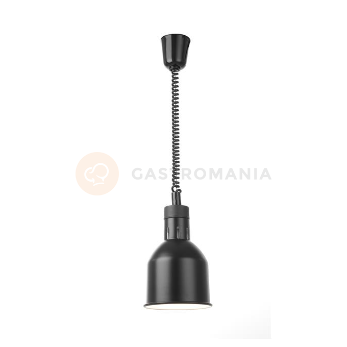 Lampa do podgrzewania potraw - wisząca, cylindryczna średnica 175x(H)250 mm, czarna | HENDI, 273852