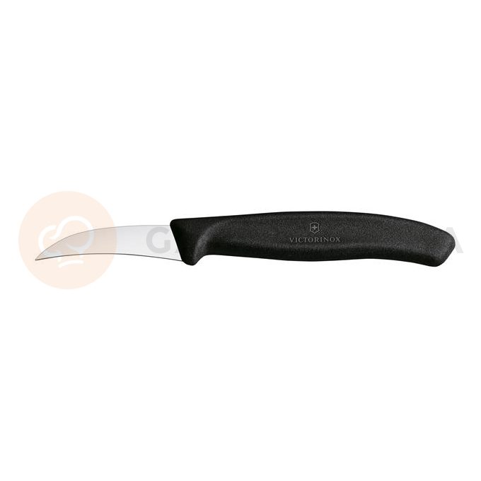 Nóż do jarzyn, zagięty, 60 mm, czarny | VICTORINOX, Swiss Classic, 6.7503