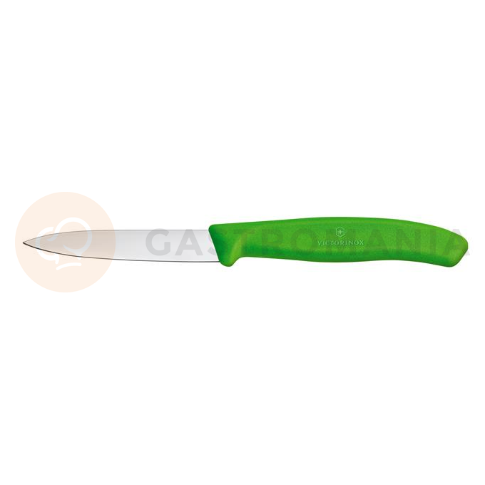 Nóż do jarzyn, gładki, 8 cm, zielony | VICTORINOX, Swiss Classic, 6.7606.L114
