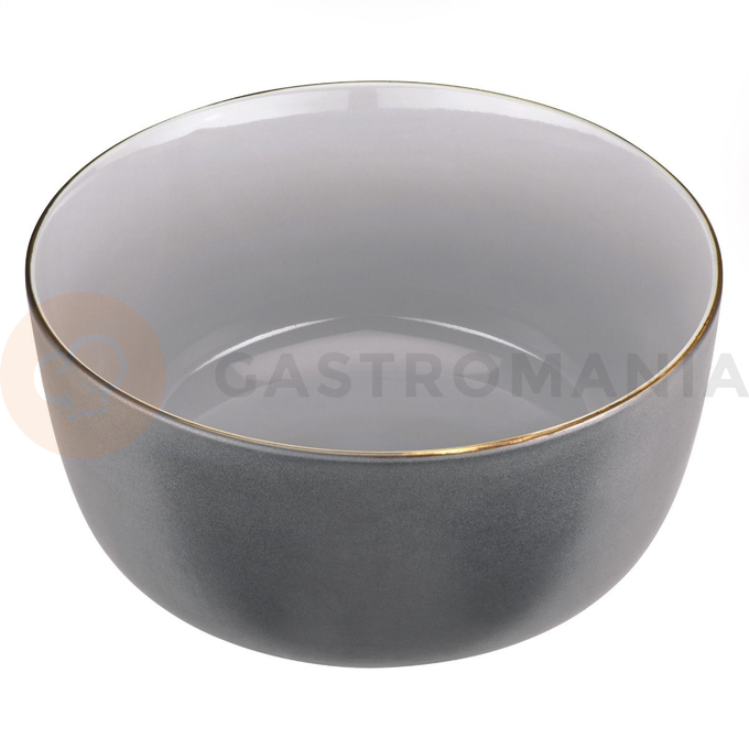 Miska z szarej porcelany o średnicy 22,5 cm | VERLO, Time