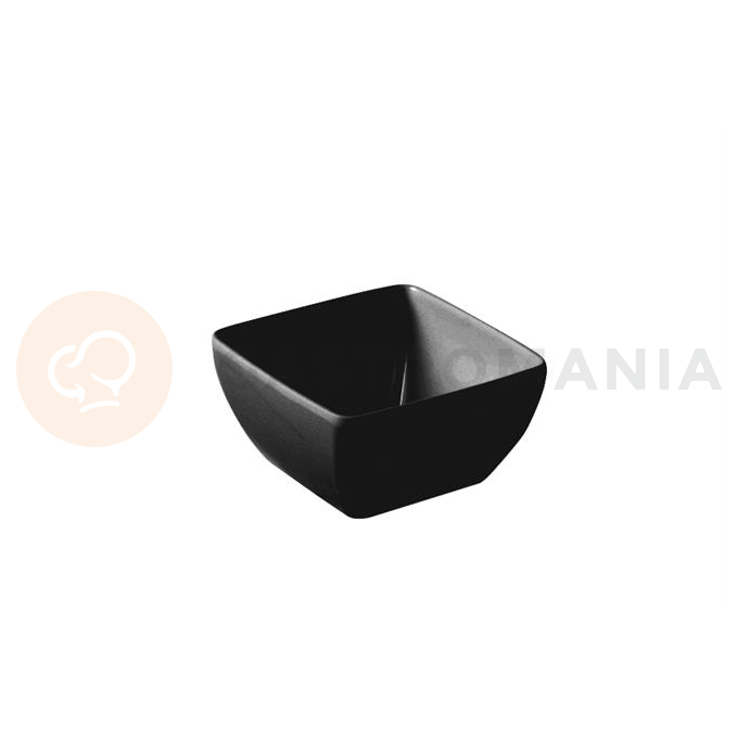 Kwadratowa miska z melaminy czarna 190x190 mm | HENDI, 566206