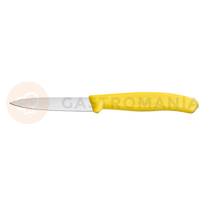 Nóż do jarzyn, gładki, 8 cm, żółty | VICTORINOX, Swiss Classic, 6.7606.L118