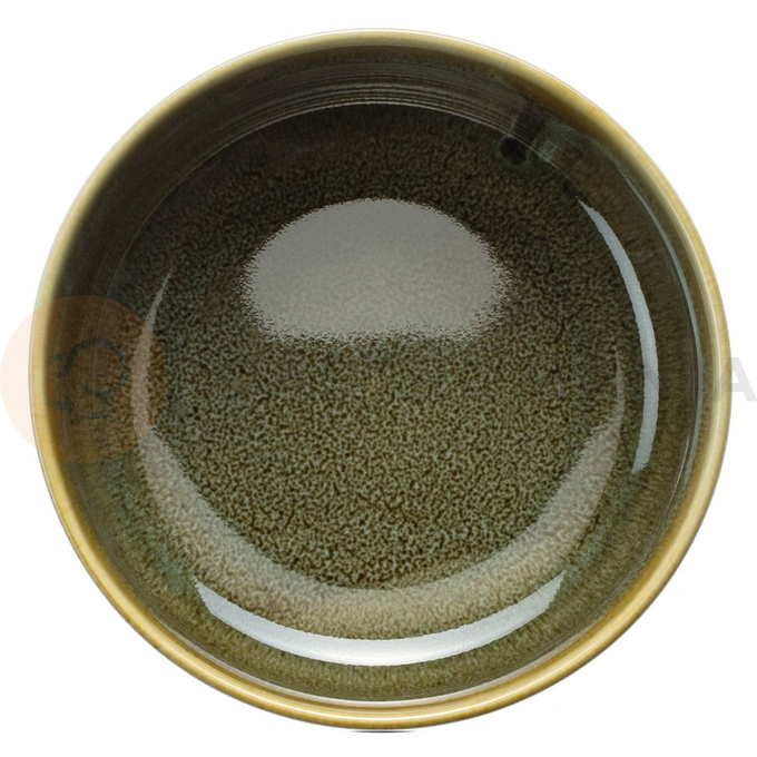 Zielona miska z porcelany o średnicy 15,5 cm | VERLO, Cane