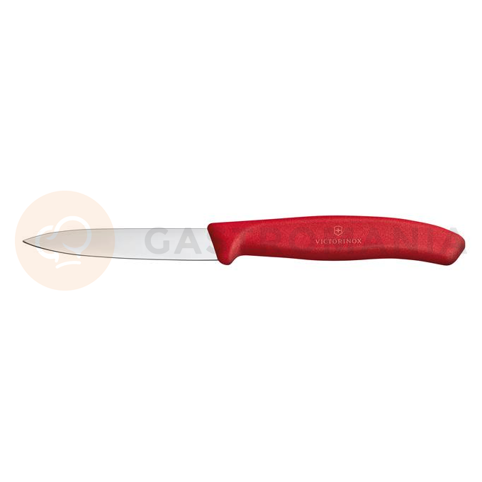 Nóż do jarzyn, gładki, 8 cm, czerwony | VICTORINOX, Swiss Classic, 6.7601