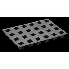 Silikonowa forma Pavoflex - 600x400 mm, 24 szt. x 58x50x50 mm, 115 ml - PX030 | PAVONI, Tekno