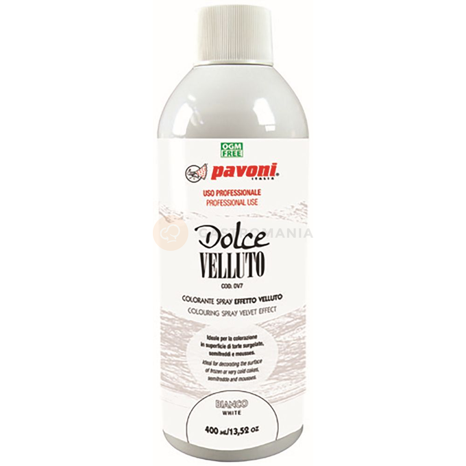 Zamsz w sprayu na bazie masła kakaowego - biały, 400 ml | PAVONI, DV7