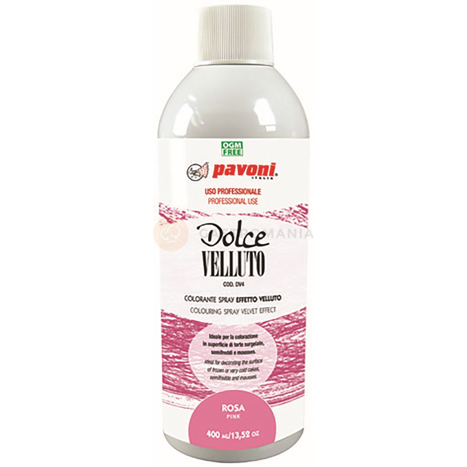 Zamsz w sprayu na bazie masła kakaowego - różowy, 400 ml | PAVONI, DV4