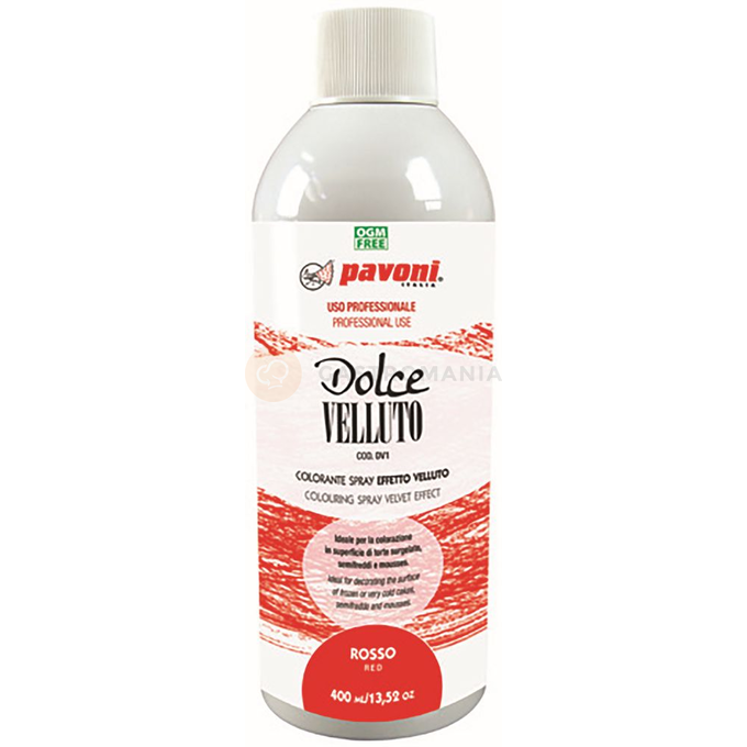 Zamsz w sprayu na bazie masła kakaowego - czerwony, 400 ml | PAVONI, DV1