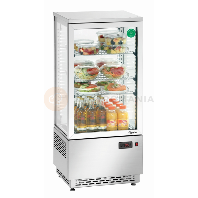 Stalowa witryna chłodnicza Mini o pojemności 78 l | BARTSCHER, 700478G