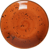 Talerz głęboki z pomarańczowej porcelany o średnicy 23 cm | FINE DINE, Kolory Ziemi Dahlia