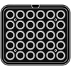 Wkład do urządzeń COOKMATIC i COOKMATIC SPECIAL z 30 wnękami o wymiarach 47x18 mm, okrąg | PAVONI, PIASTRAB