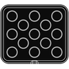 Wkład do urządzeń COOKMATIC i COOKMATIC SPECIAL z 13 wnękami o wymiarach 60x20 mm, okrąg | PAVONI, PIASTRA24
