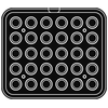 Wkład do urządzeń COOKMATIC i COOKMATIC SPECIAL z 30 wnękami o wymiarach 46x20 mm, okrąg | PAVONI, PIASTRAO