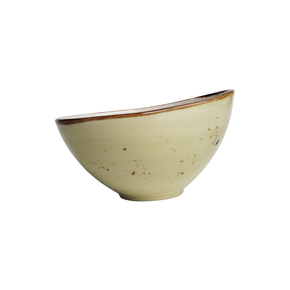 Miska z oliwkowej porcelany o średnicy 15 cm | FINE DINE, Kolory Ziemi Olive