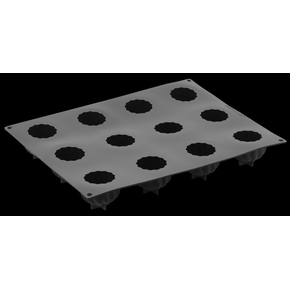 Silikonowa forma do monoporcji - 400x300 mm, 12 szt. x 64x52 mm, 100 ml - PX4308S | PAVONI, Delice