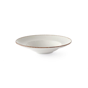 Talerz z porcelany do serwowania makaronów, o średnicy 26 cm | FINE DINE, Kolory Ziemi Opal