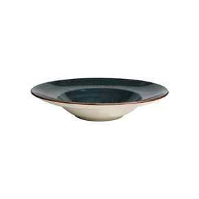 Talerz do makaronu, z szarej porcelany o średnicy 27 cm | FINE DINE, Kolory Ziemi Arando