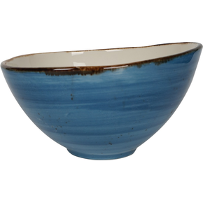 Miska z niebieskiej porcelany o średnicy 15 cm | FINE DINE, Kolory Ziemi Iris