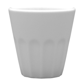 Kubek z białej porcelany bez ucha, 0,1 l | LUBIANA, Kaszub/Hel