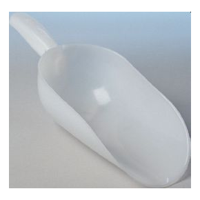 Biała szufelka z tworzywa sztucznego - 250 ml | PAVONI, SET250