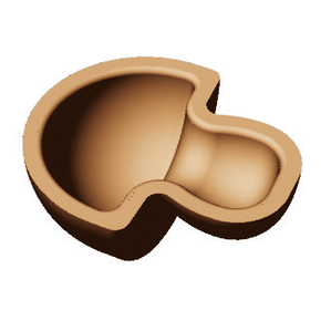 Wkład do urządzeń COOKMATIC i COOKMATIC SPECIAL z 30 wnękami o wymiarach 45x35x17 mm, grzybek | PAVONI, PIASTRAY