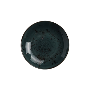 Talerz głęboki z szarej porcelany o średnicy 23 cm | FINE DINE, Kolory Ziemi Arando