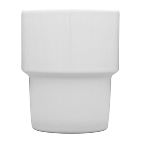 Kubek z białej porcelany bez ucha, 0,35 l | LUBIANA, Kaszub/Hel