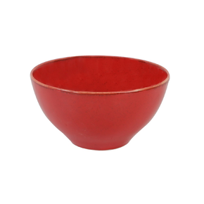 Miska z czerwonej porcelany o średnicy 17 cm | PORLAND, Seasons Magma