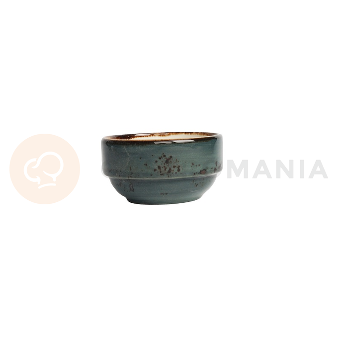 Miska sztaplowana z szarej porcelany o średnicy 12 cm | FINE DINE, Kolory Ziemi Arando