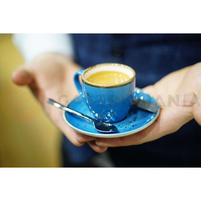 Filiżanka do espresso z niebieskiej porcelany o pojemności 0,075 l | FINE DINE, Kolory Ziemi Iris