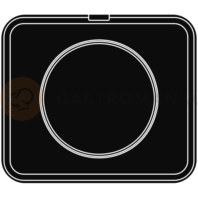 Wkład do urządzeń COOKMATIC i COOKMATIC SPECIAL z 1 wnęka o wymiarach 230x22 mm, okrąg | PAVONI, PIASTRAV