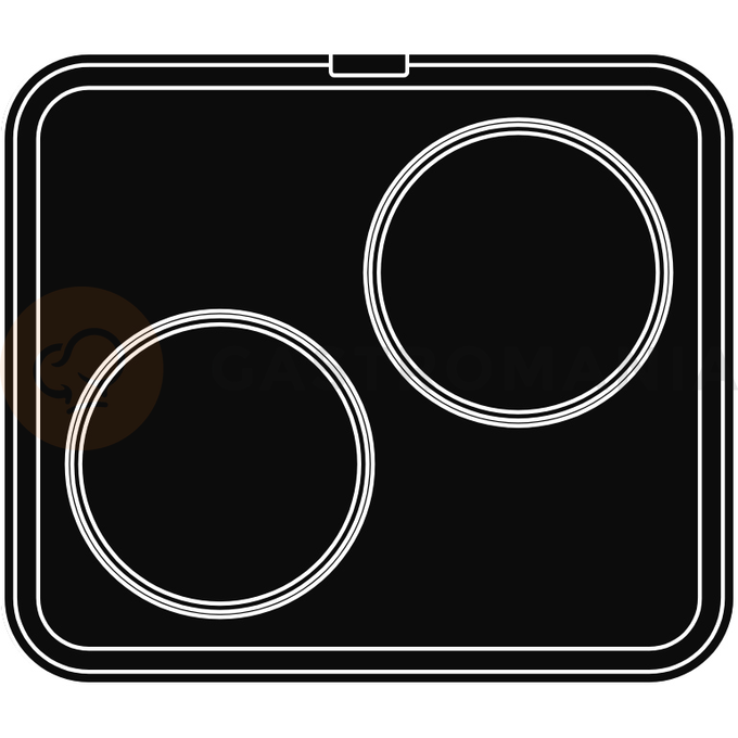 Wkład do urządzeń COOKMATIC i COOKMATIC SPECIAL z 2 wnękami o wymiarach 160x22 mm, okrąg | PAVONI, PIASTRAZ