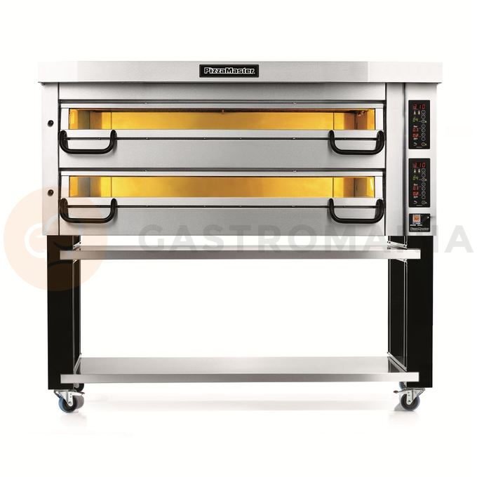 Piec do pizzy dwukomorowy, 16x pizza 45 cm, komory o wymiarach 1840x920x210 mm | PIZZA MASTER, PM 942ED