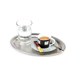Owalna taca do serwowania kawy 29x22 cm, satynowana | APS, Kaffeehaus
