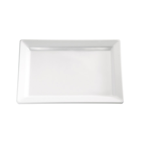 Tacka - półmisek z melaminy, prostokątny 53x18 cm, biały | APS, Pure