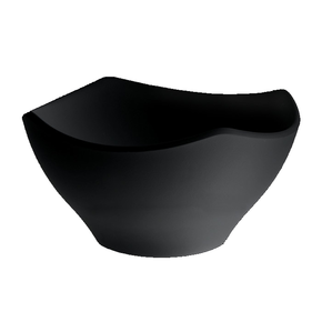 Miska z melaminy, kwadratowa 21x21 cm, czarna | APS, Zen