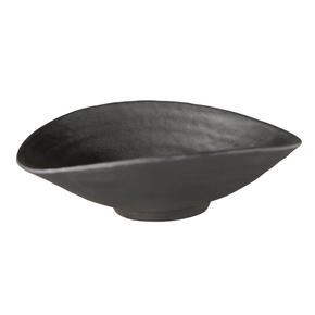 Miska z melaminy, owalna 175x15,5 cm, czarna | APS, Zen