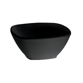 Miska z melaminy, kwadratowa 175x17,5 cm, czarna | APS, Zen