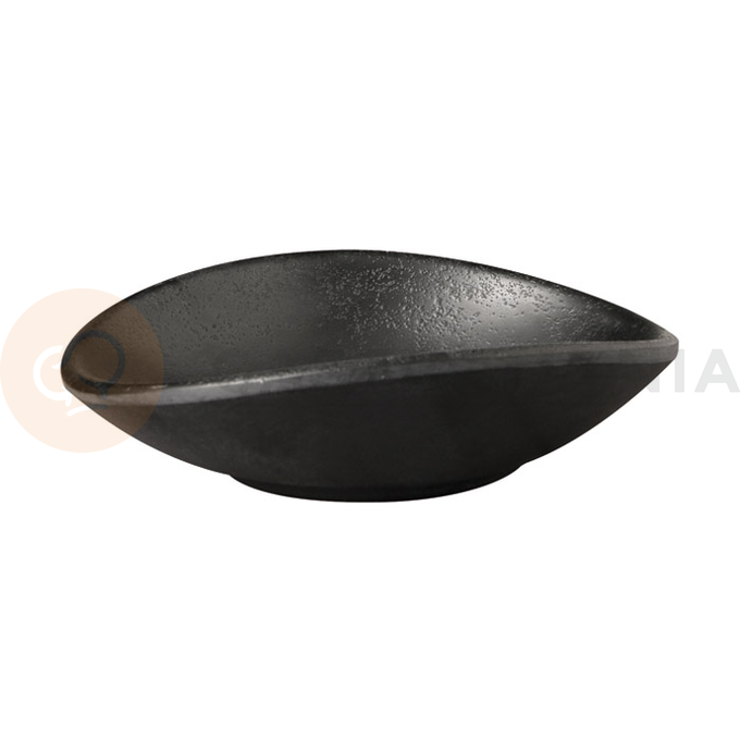 Miska z melaminy, owalna 11x10 cm, czarna | APS, Zen