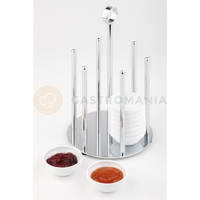 Stand, dyspenser na miseczki o średnicy 6 cm, z miseczkami szklanymi | APS, Mini