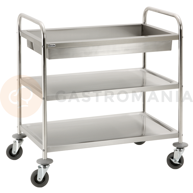 Wózek kelnerski 3-półkowy do serwowania i transportu TS 210, 92x60x94,5 cm | BARTSCHER, TS 210