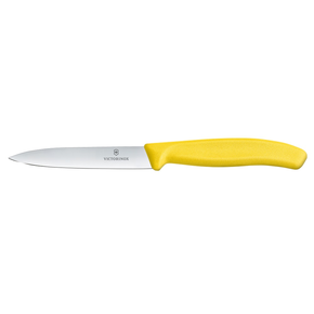 Nóż gładki do jarzyn, żółty 10 cm | VICTORINOX, Swiss Classic